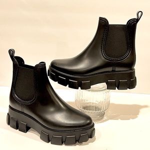 🆕 Black waterproof rain chelsea boots